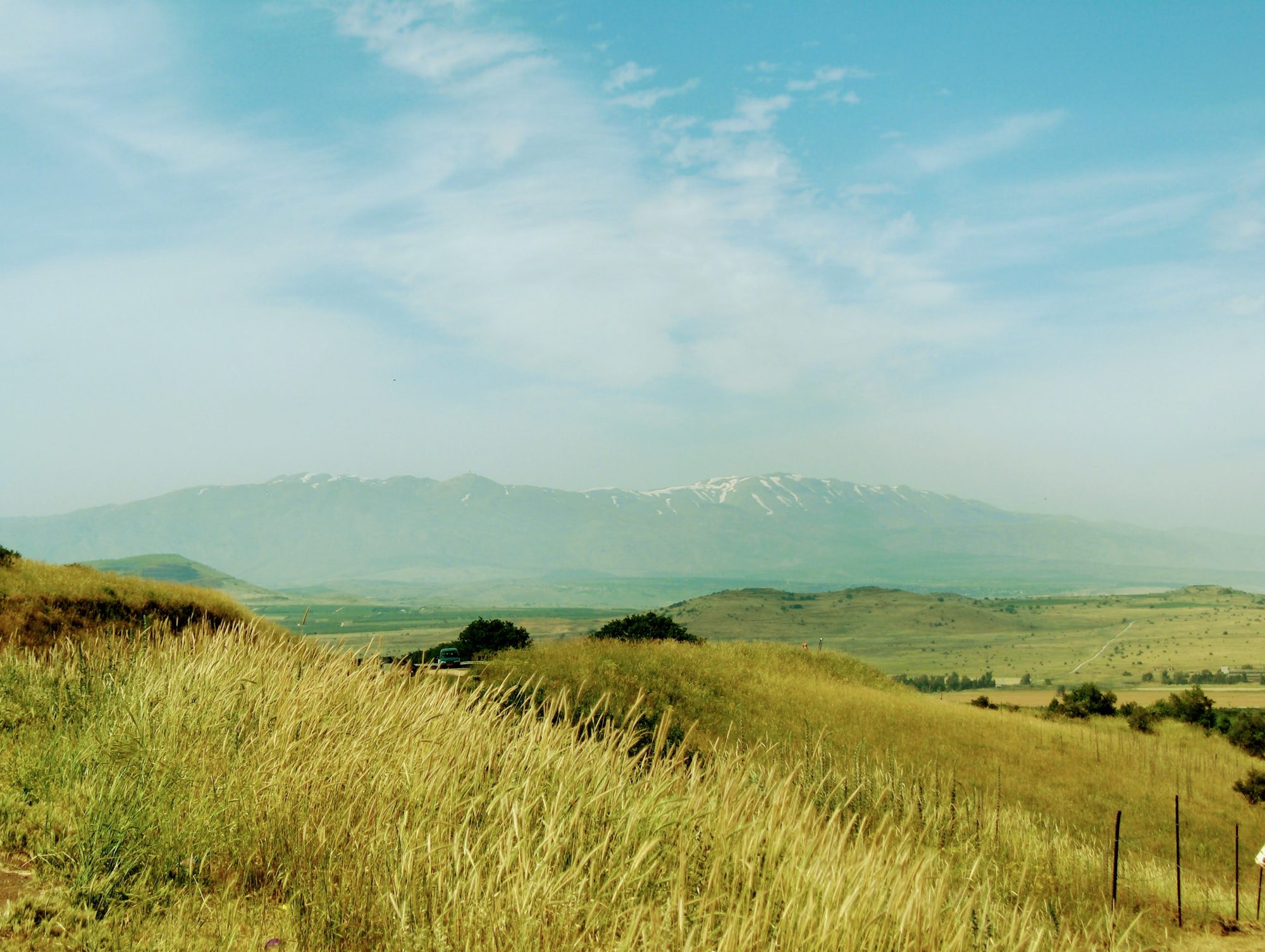 Mount Hermon as viewed from the road to Nimrod Fortress National Park